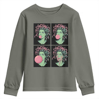 Funny Medusa Blowing Bubble Gum Youth Sweatshirt Greek Mythology Pop Art Gift