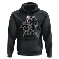 George Washington Tactical Soldier Hoodie Military Patriot Bald Eagle USA Flag Gift