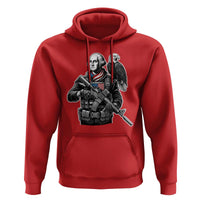 George Washington Tactical Soldier Hoodie Military Patriot Bald Eagle USA Flag Gift