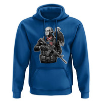 George Washington Tactical Soldier Hoodie Military Patriot Bald Eagle USA Flag Gift