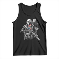 George Washington Tactical Soldier Tank Top Military Patriot Bald Eagle USA Flag Gift
