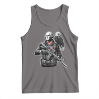 George Washington Tactical Soldier Tank Top Military Patriot Bald Eagle USA Flag Gift
