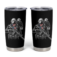 George Washington Tactical Soldier Tumbler Cup Military Patriot Bald Eagle USA Flag Gift
