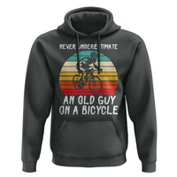 Never Underestimate An Old Guy On A Bicycle Hoodie Cycling Lover Gift