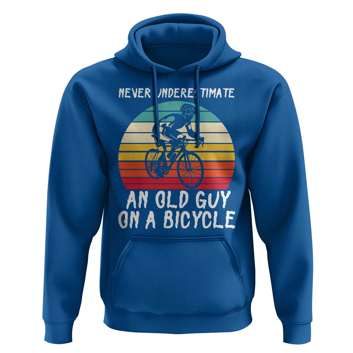 Never Underestimate An Old Guy On A Bicycle Hoodie Cycling Lover Gift