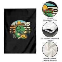 Funny Tacos Dinosaur Garden Flag Mexican Food Lover Gift - Wonder Print Shop