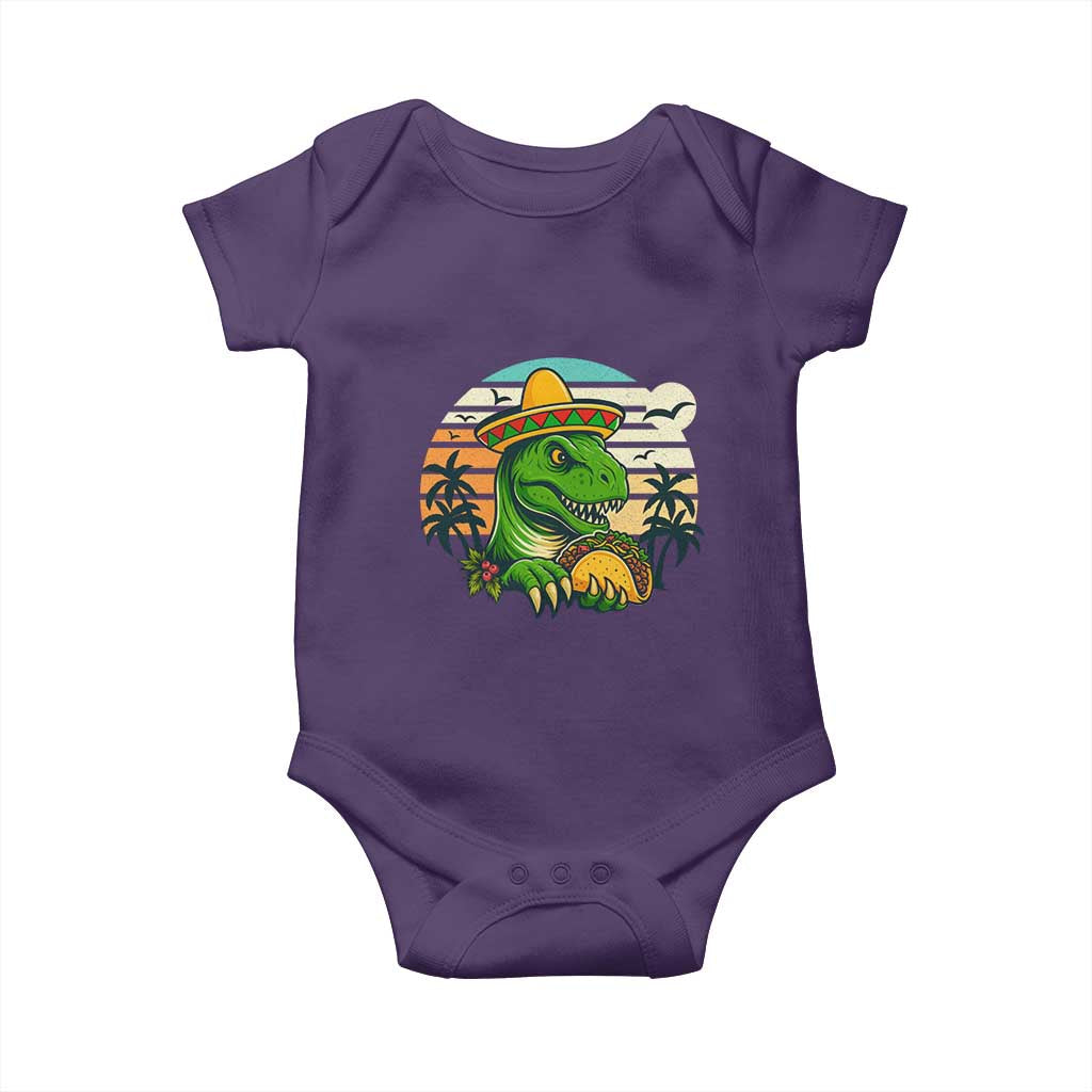 Funny Tacos Dinosaur Baby Onesie Mexican Food Lover Gift - Wonder Print Shop