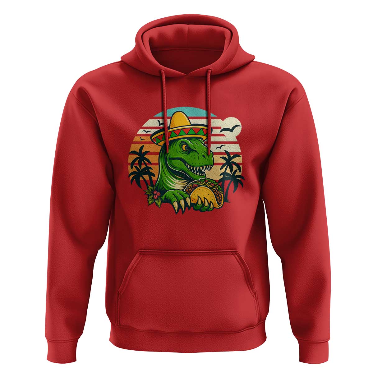 Funny Tacos Dinosaur Hoodie Mexican Food Lover Gift - Wonder Print Shop