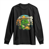 Funny Tacos Dinosaur Long Sleeve Shirt Mexican Food Lover Gift - Wonder Print Shop