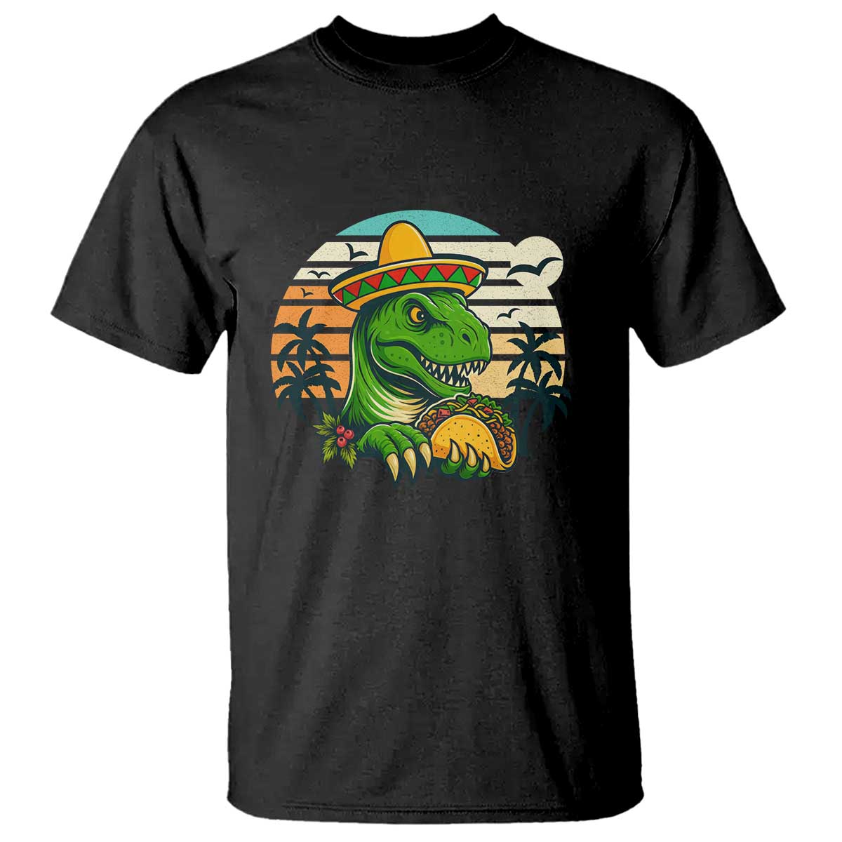 Funny Tacos Dinosaur T Shirt Mexican Food Lover Gift - Wonder Print Shop