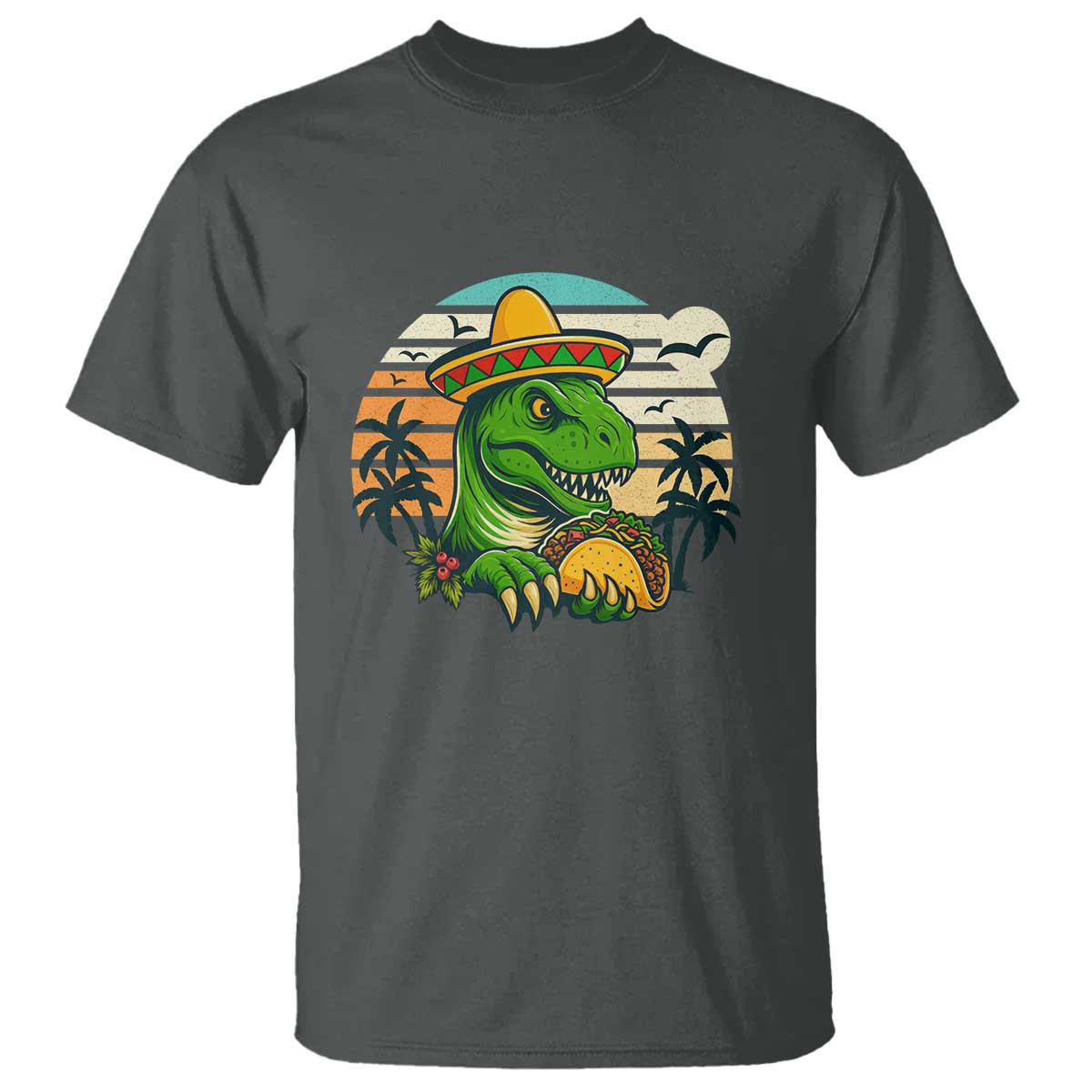 Funny Tacos Dinosaur T Shirt Mexican Food Lover Gift - Wonder Print Shop