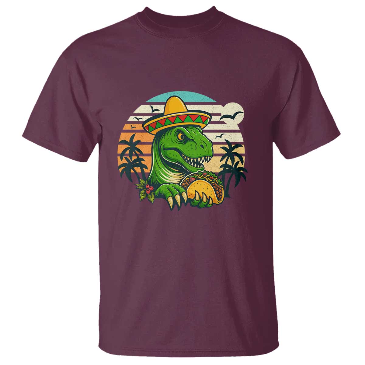 Funny Tacos Dinosaur T Shirt Mexican Food Lover Gift - Wonder Print Shop