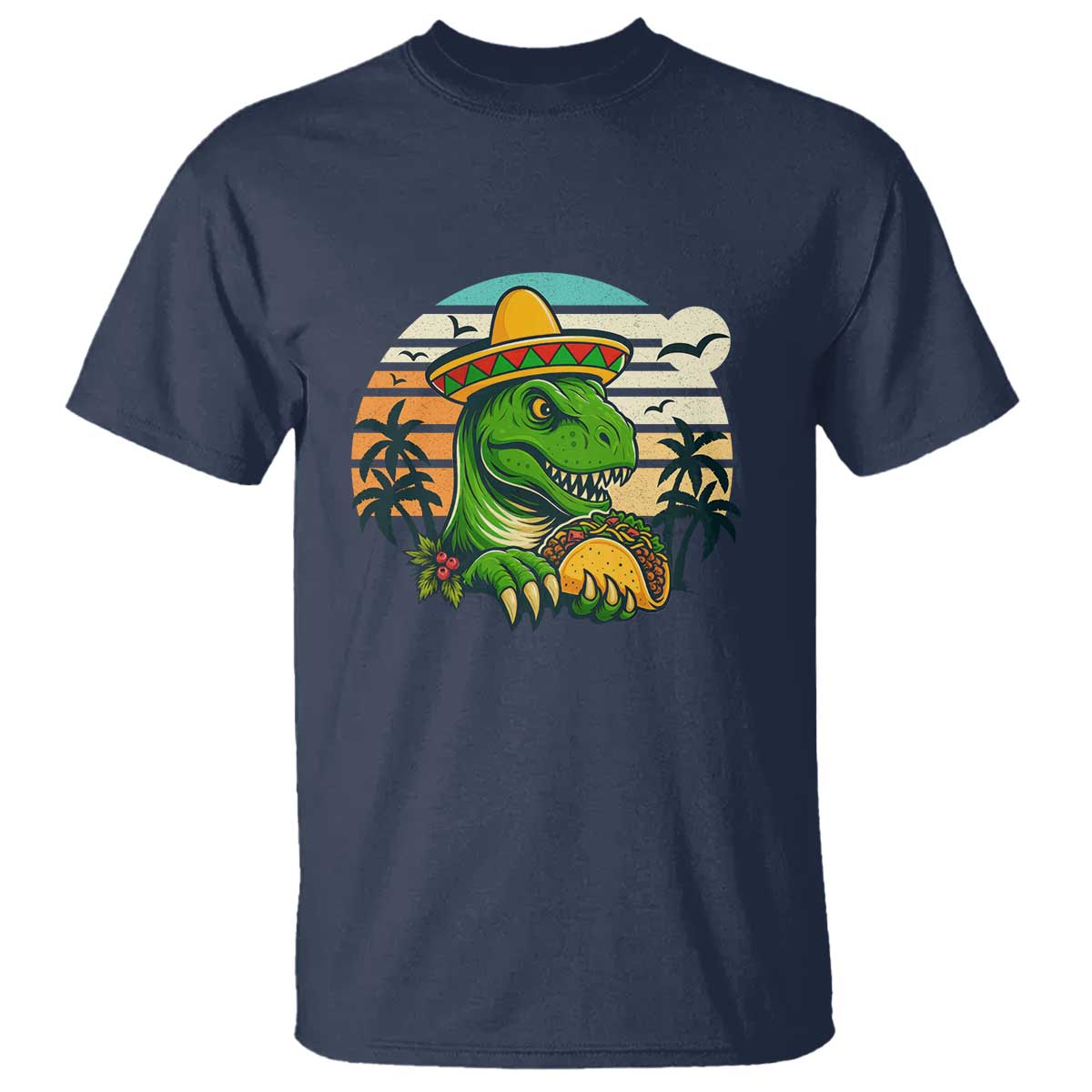 Funny Tacos Dinosaur T Shirt Mexican Food Lover Gift - Wonder Print Shop