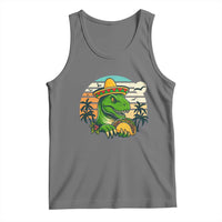 Funny Tacos Dinosaur Tank Top Mexican Food Lover Gift - Wonder Print Shop