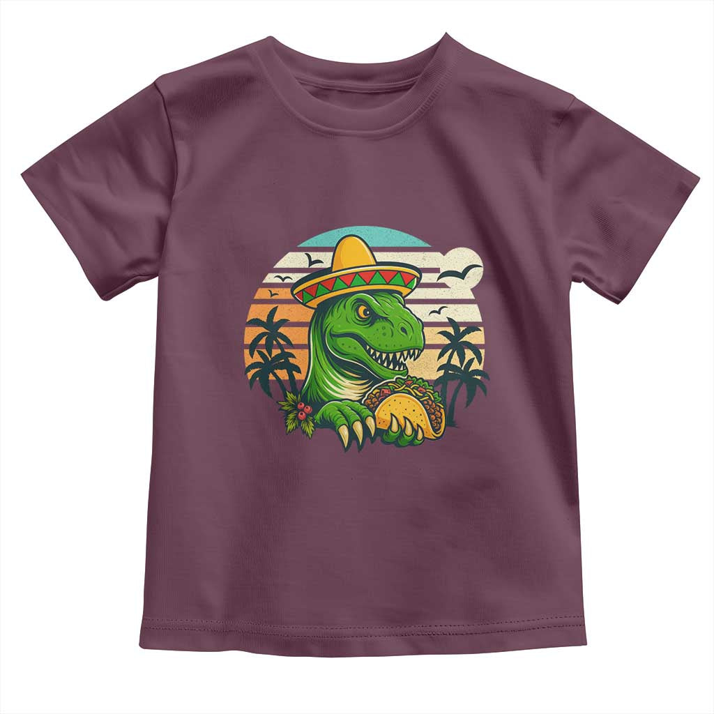 Funny Tacos Dinosaur Toddler T Shirt Mexican Food Lover Gift - Wonder Print Shop