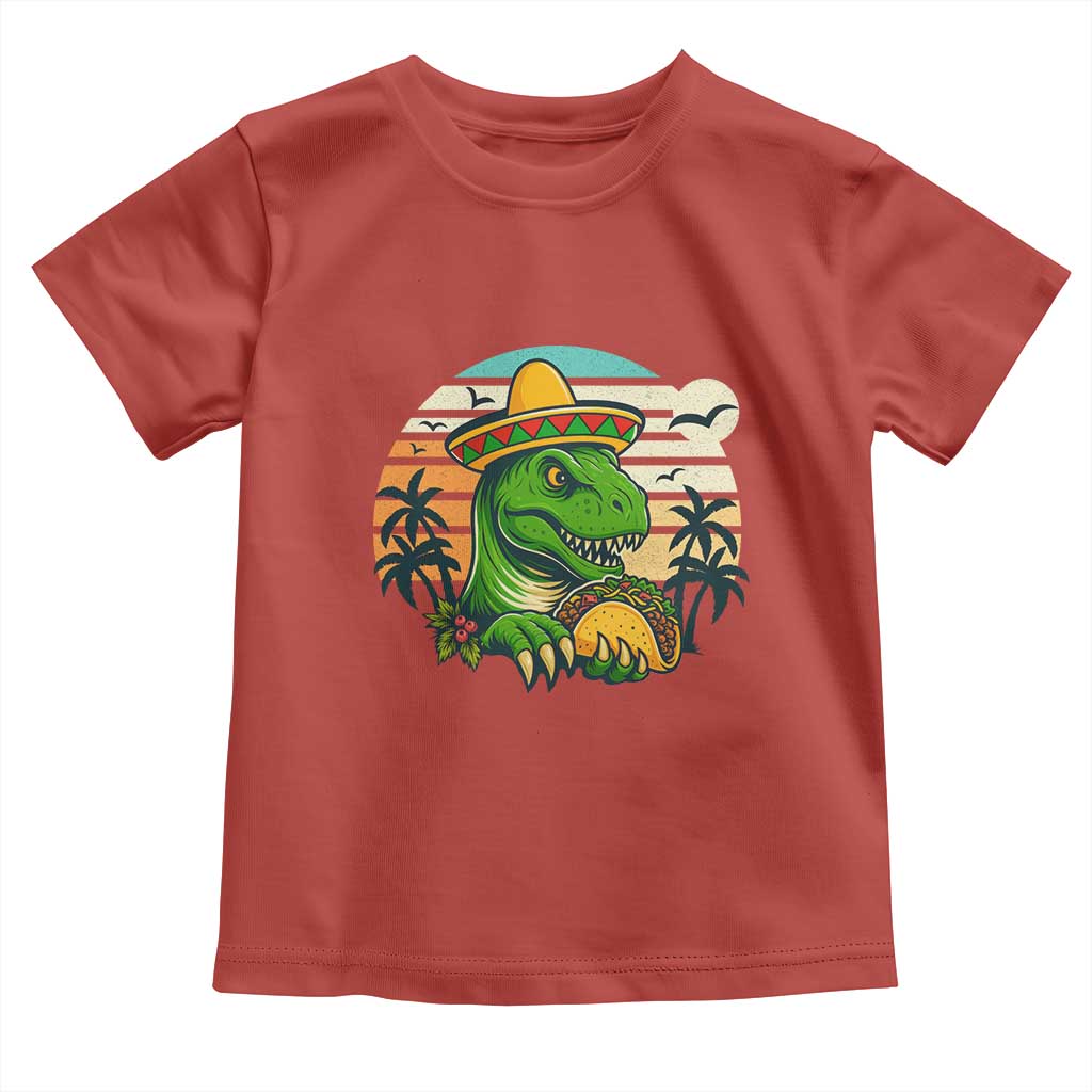 Funny Tacos Dinosaur Toddler T Shirt Mexican Food Lover Gift - Wonder Print Shop