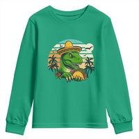 Funny Tacos Dinosaur Youth Sweatshirt Mexican Food Lover Gift - Wonder Print Shop