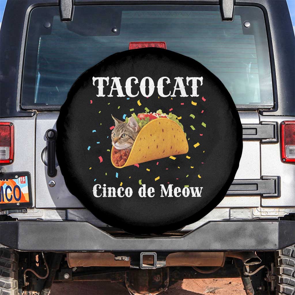 Funny Taco Cat Cinco De Meow Spare Tire Cover Mexican Food Lover Gift - Wonder Print Shop