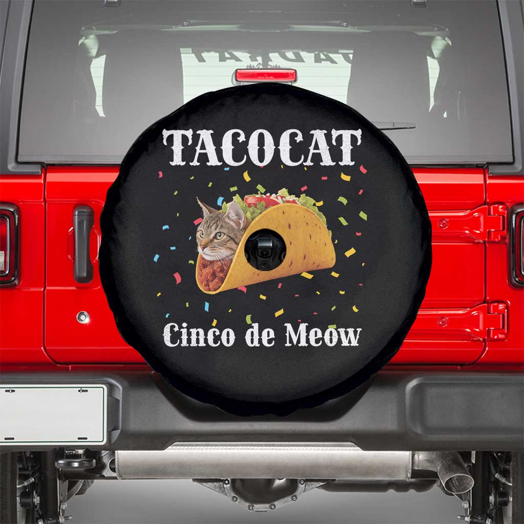 Funny Taco Cat Cinco De Meow Spare Tire Cover Mexican Food Lover Gift - Wonder Print Shop