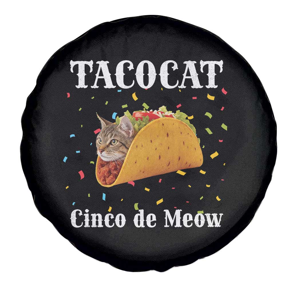 Funny Taco Cat Cinco De Meow Spare Tire Cover Mexican Food Lover Gift - Wonder Print Shop