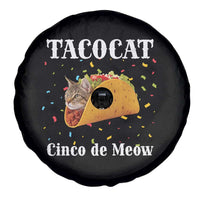 Funny Taco Cat Cinco De Meow Spare Tire Cover Mexican Food Lover Gift - Wonder Print Shop