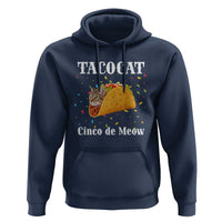 Funny Taco Cat Cinco De Meow Hoodie Mexican Food Lover Gift - Wonder Print Shop