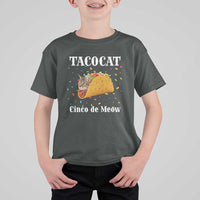 Funny Taco Cat Cinco De Meow T Shirt For Kid Mexican Food Lover Gift - Wonder Print Shop