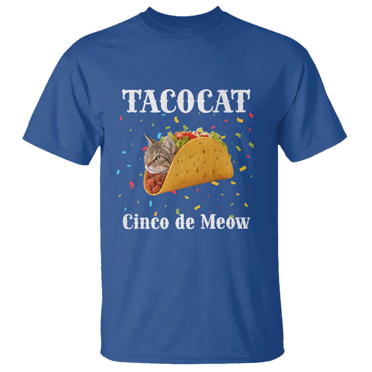 Funny Taco Cat Cinco De Meow T Shirt Mexican Food Lover Gift - Wonder Print Shop