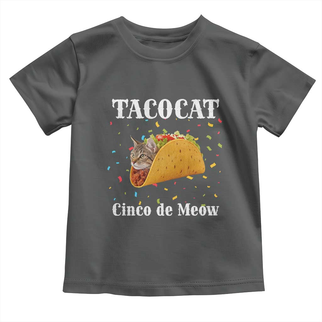 Funny Taco Cat Cinco De Meow Toddler T Shirt Mexican Food Lover Gift - Wonder Print Shop