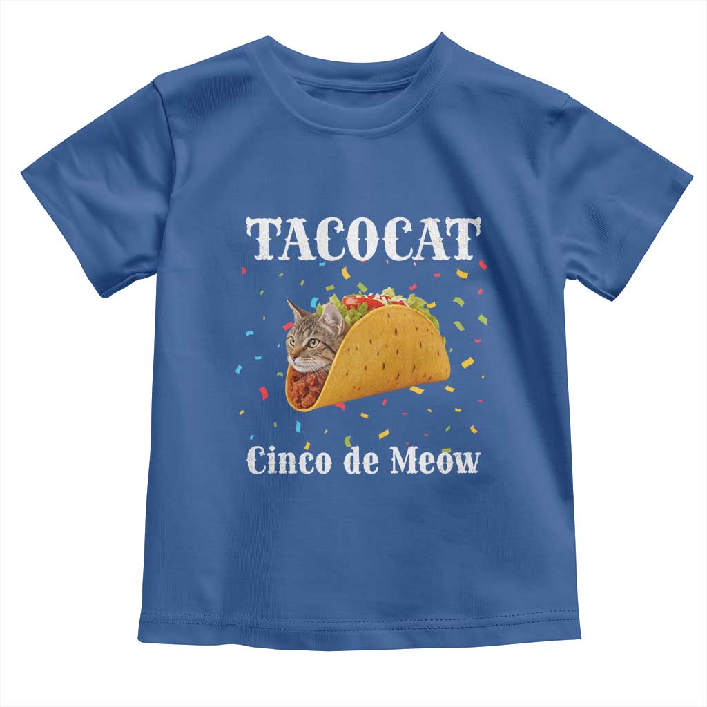 Funny Taco Cat Cinco De Meow Toddler T Shirt Mexican Food Lover Gift - Wonder Print Shop