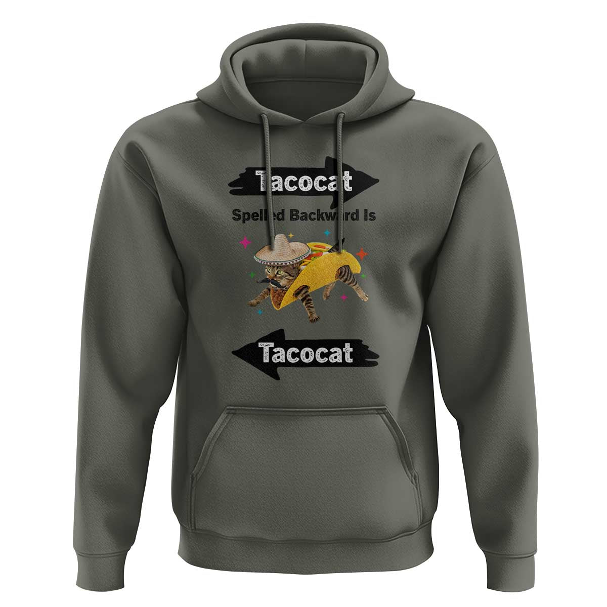 Funny Tacocat Spelled Backward Is Tacocat Hoodie Mexican Food Lover Gift - Wonder Print Shop