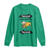 Funny Tacocat Spelled Backward Is Tacocat Long Sleeve Shirt Mexican Food Lover Gift - Wonder Print Shop