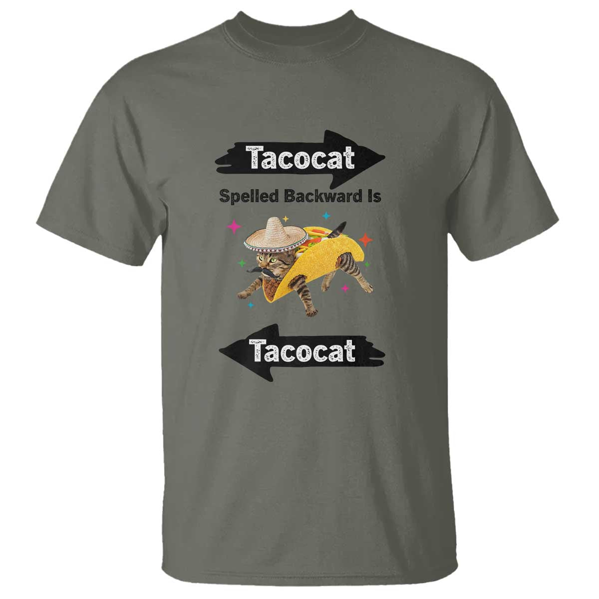 Funny Tacocat Spelled Backward Is Tacocat T Shirt Mexican Food Lover Gift - Wonder Print Shop