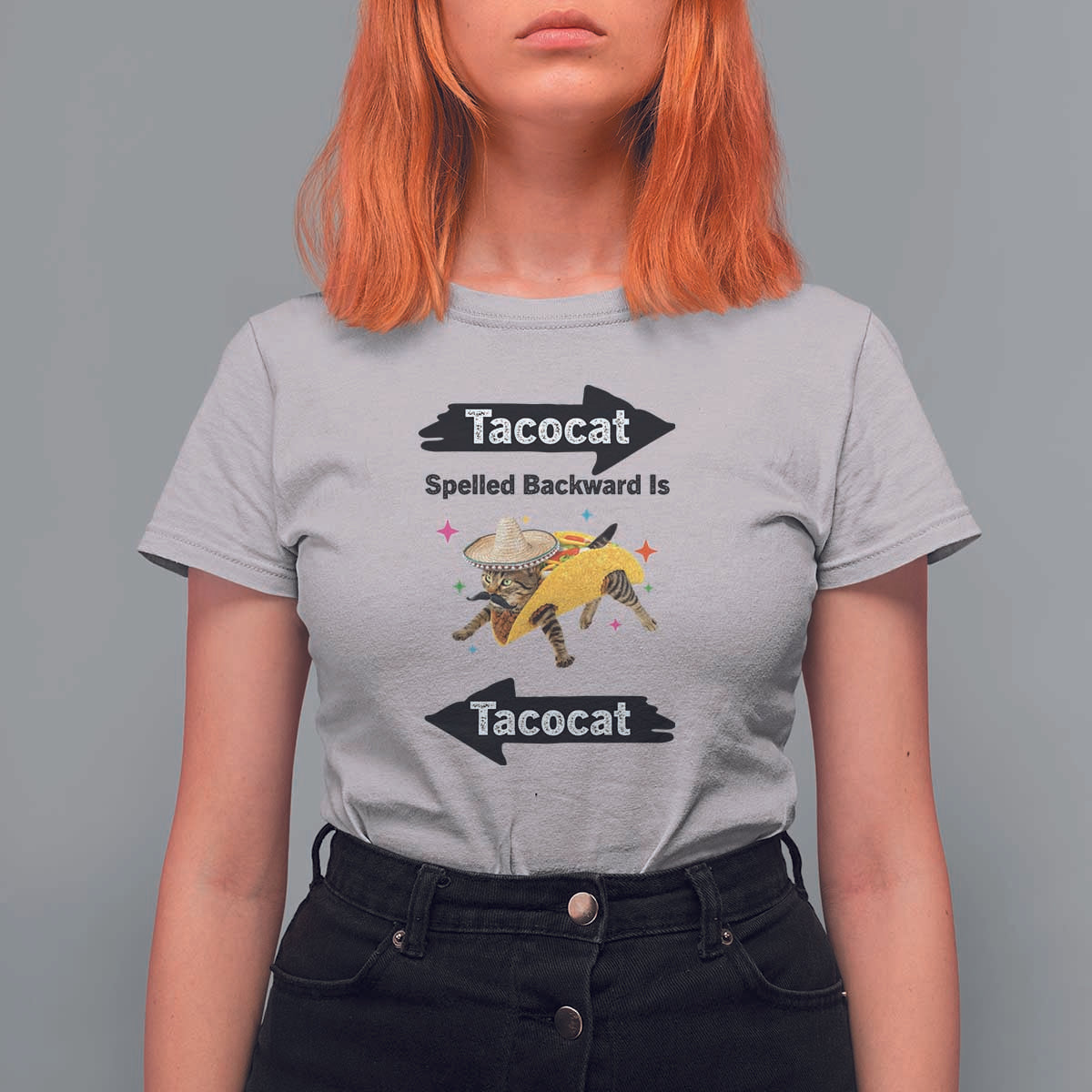 Funny Tacocat Spelled Backward Is Tacocat T Shirt For Women Mexican Food Lover Gift - Wonder Print Shop