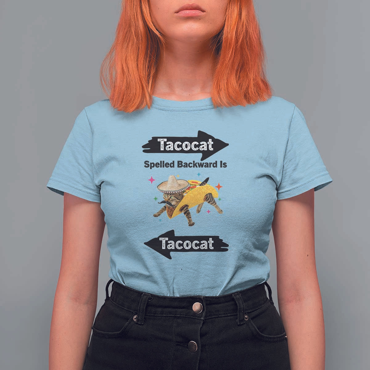 Funny Tacocat Spelled Backward Is Tacocat T Shirt For Women Mexican Food Lover Gift - Wonder Print Shop