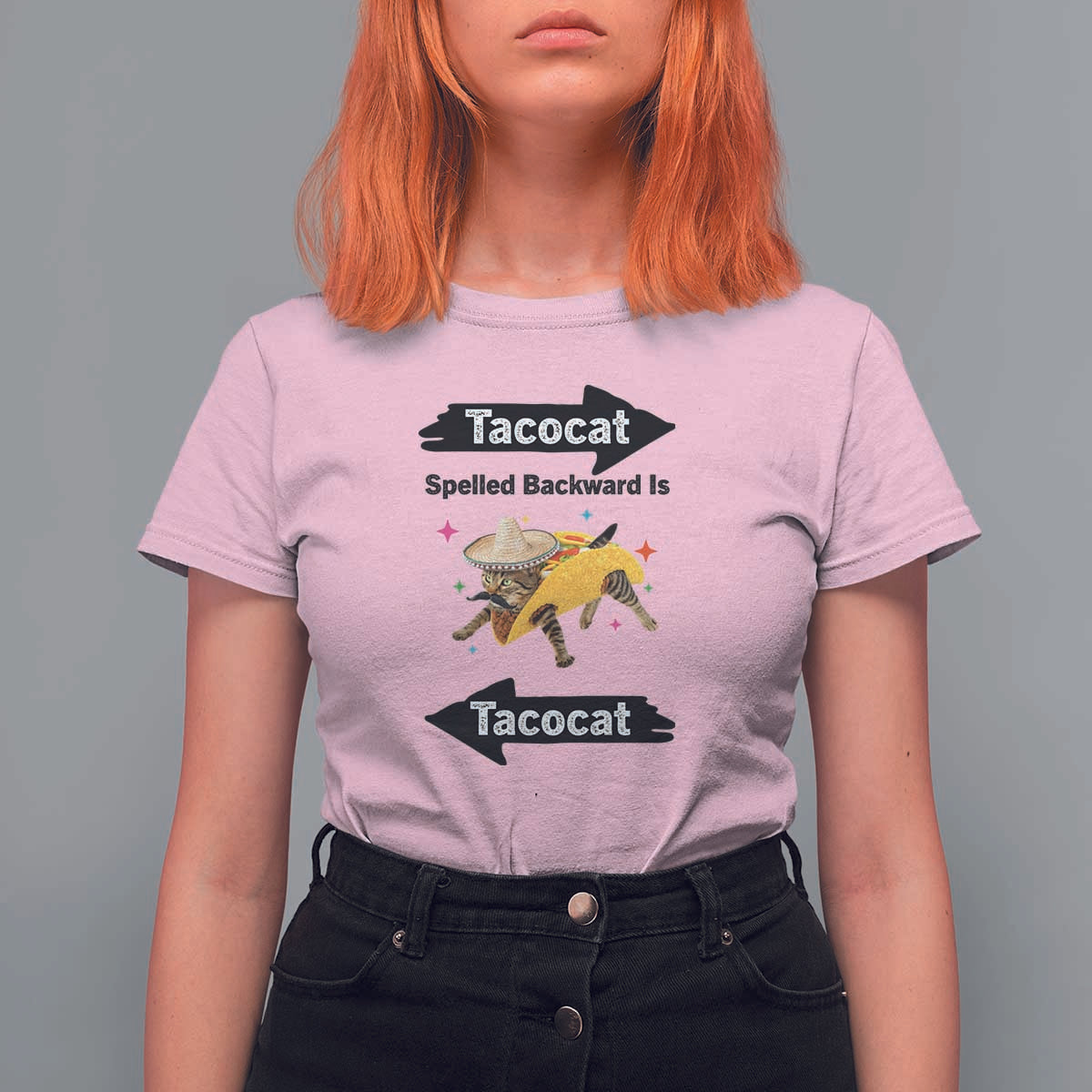 Funny Tacocat Spelled Backward Is Tacocat T Shirt For Women Mexican Food Lover Gift - Wonder Print Shop