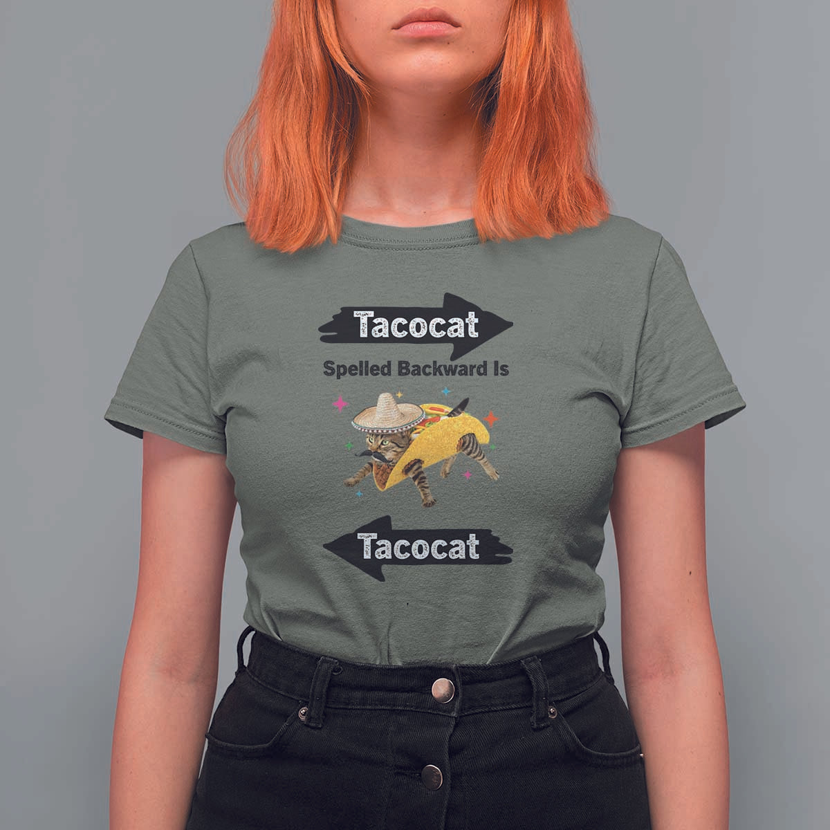Funny Tacocat Spelled Backward Is Tacocat T Shirt For Women Mexican Food Lover Gift - Wonder Print Shop