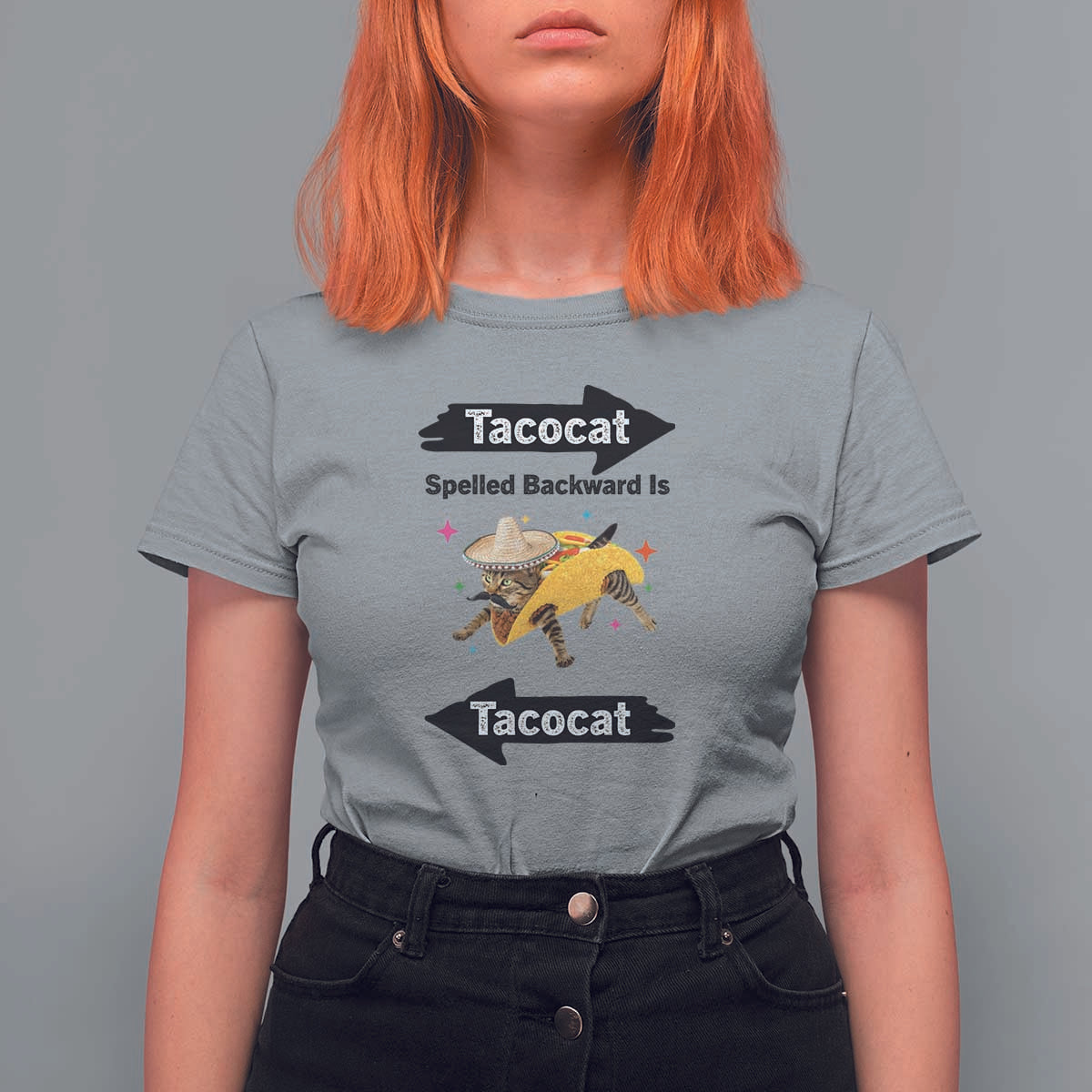 Funny Tacocat Spelled Backward Is Tacocat T Shirt For Women Mexican Food Lover Gift - Wonder Print Shop