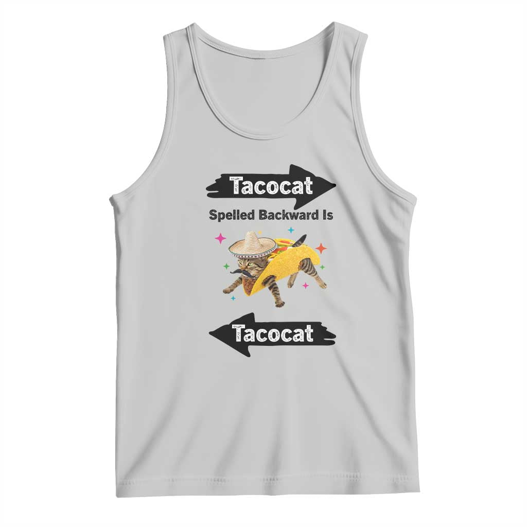 Funny Tacocat Spelled Backward Is Tacocat Tank Top Mexican Food Lover Gift - Wonder Print Shop