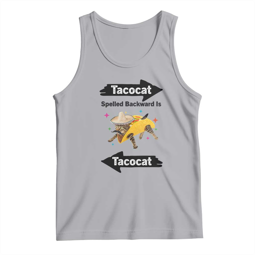 Funny Tacocat Spelled Backward Is Tacocat Tank Top Mexican Food Lover Gift - Wonder Print Shop