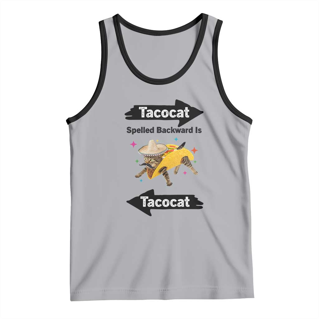Funny Tacocat Spelled Backward Is Tacocat Tank Top Mexican Food Lover Gift - Wonder Print Shop
