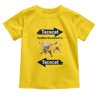 Funny Tacocat Spelled Backward Is Tacocat Toddler T Shirt Mexican Food Lover Gift - Wonder Print Shop