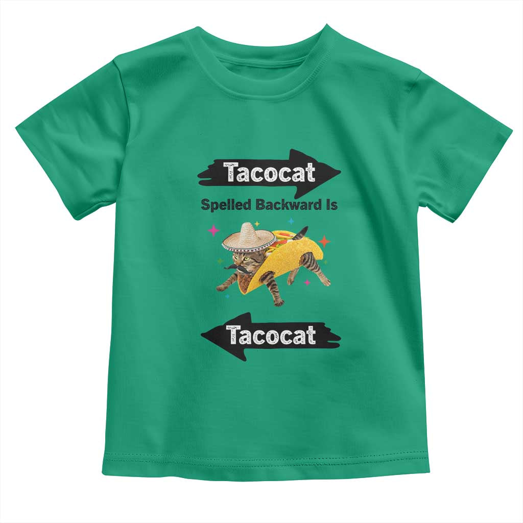 Funny Tacocat Spelled Backward Is Tacocat Toddler T Shirt Mexican Food Lover Gift - Wonder Print Shop