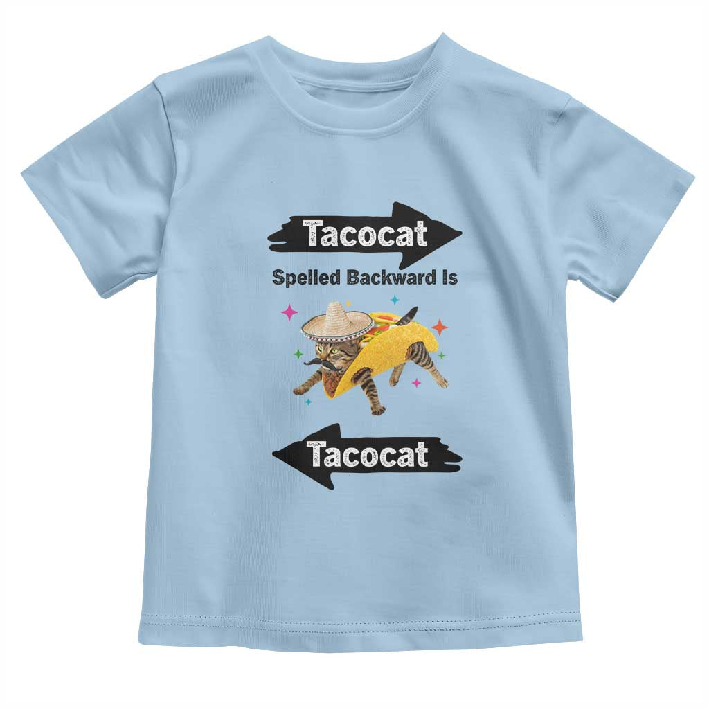 Funny Tacocat Spelled Backward Is Tacocat Toddler T Shirt Mexican Food Lover Gift - Wonder Print Shop