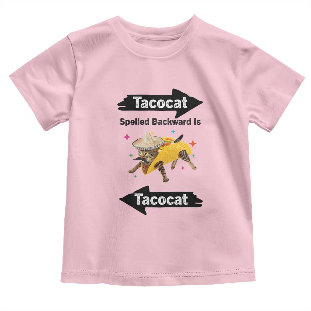 Funny Tacocat Spelled Backward Is Tacocat Toddler T Shirt Mexican Food Lover Gift - Wonder Print Shop