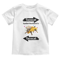 Funny Tacocat Spelled Backward Is Tacocat Toddler T Shirt Mexican Food Lover Gift - Wonder Print Shop