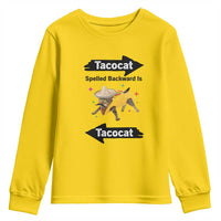 Funny Tacocat Spelled Backward Is Tacocat Youth Sweatshirt Mexican Food Lover Gift - Wonder Print Shop