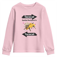 Funny Tacocat Spelled Backward Is Tacocat Youth Sweatshirt Mexican Food Lover Gift - Wonder Print Shop