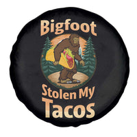 Funny Bigfoot Stole My Tacos Spare Tire Cover Sasquatch Taco Lover