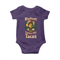 Funny Bigfoot Stole My Tacos Baby Onesie Sasquatch Taco Lover